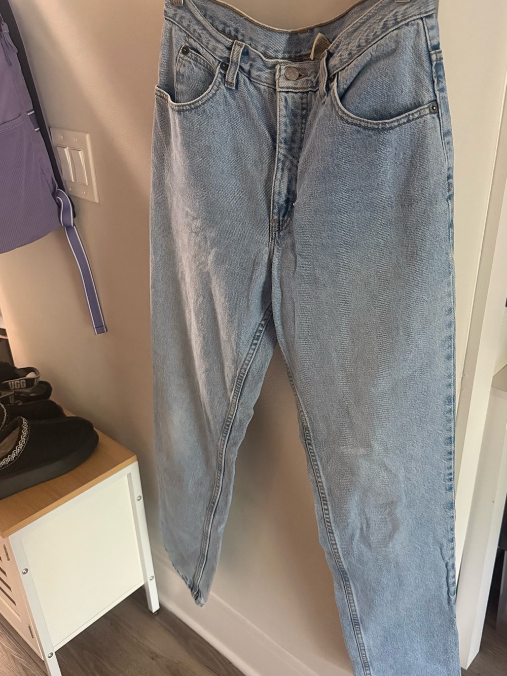 Vintage Calvin Klein Light Blue Straight Leg Women Jeans